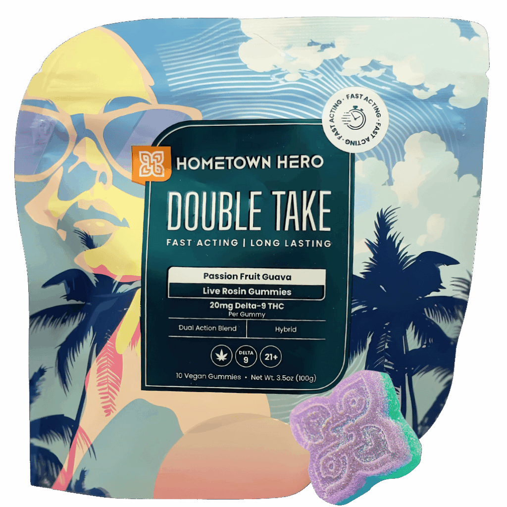 Hometown Hero Double Take Hybrid Gummies Passion Fruit Guava