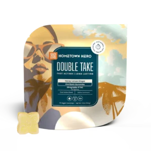 Hometown Hero Sativa Double Take Gummies Honey Lemon Ginger