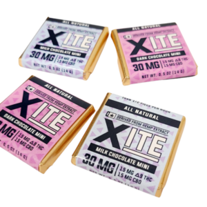 Xite Infused Chocolate Squares in Various Flavours