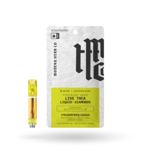 Modern Herb Co Sativa THCa Liquid Diamonds 1g Carts Strawberry Cough