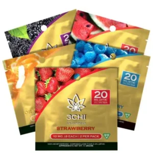 3Chi 20mg Delta 9 Gummy 2pk in Various Flavors