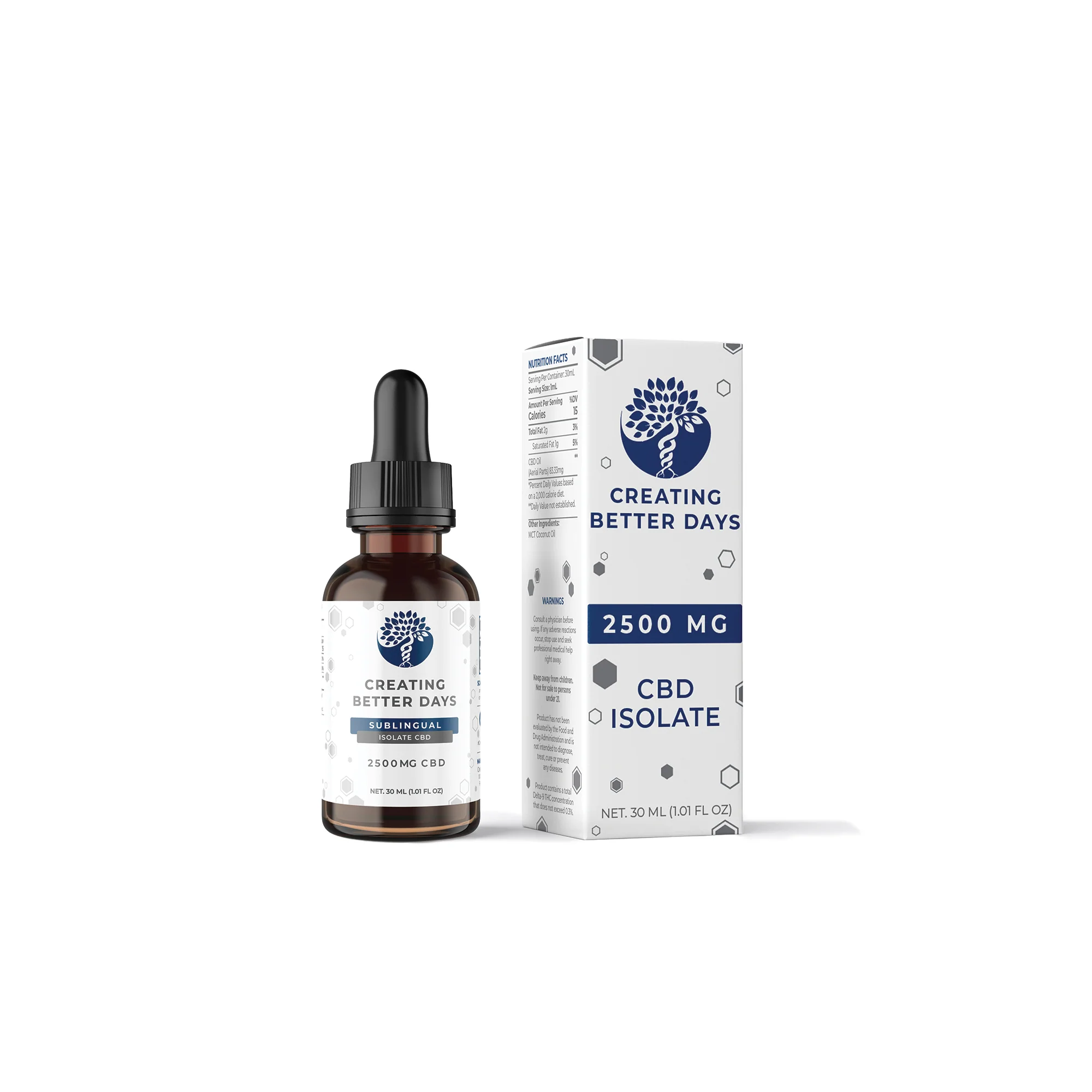 Creating Better Days THC Free CBD Tincture