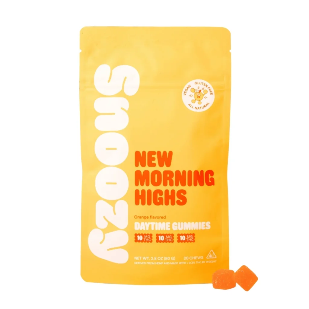 Snoozy New Morning Highs Daytime Gummies in 2 sizes