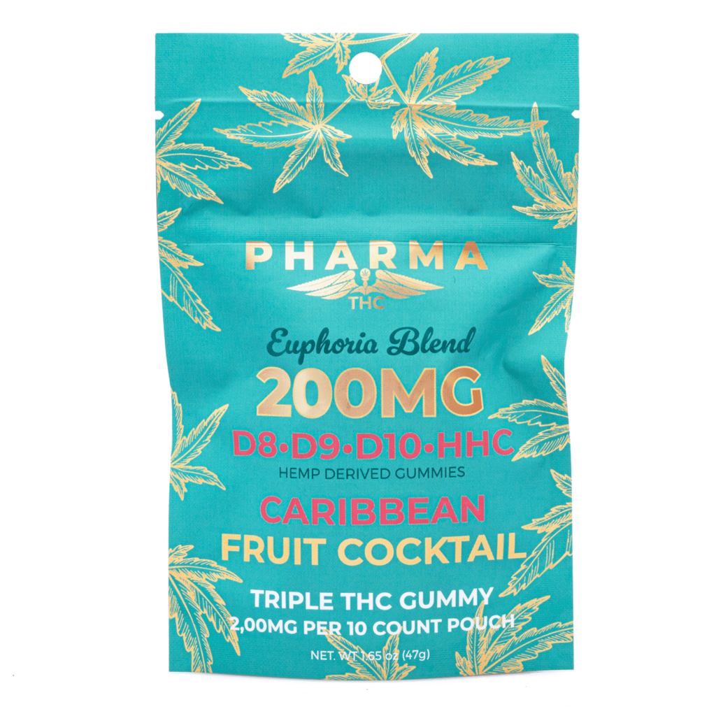 PharmaTHC Euphoria Caribbean Fruit Cocktail D8, D9, D10 and HHC 200mg