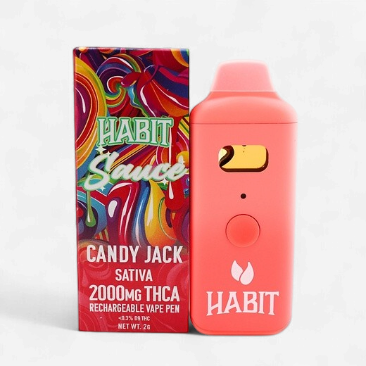 Habit Sativa THCa Sauce 2g Rechargeable Vape Pen in Various Strains - Image 3
