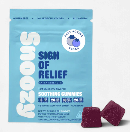 Snoozy Sigh Of Relief Extra Strength Gummies in Various Sizes - Image 2
