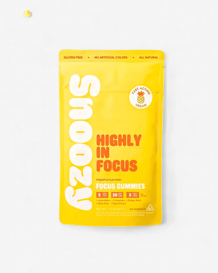 Snoozy Highly In Focus Gummies in Various Sizes