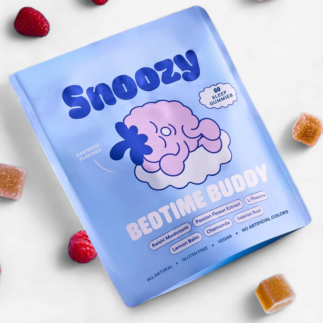 Snoozy Your Bedtime Buddy Functional Mushroom Gummies